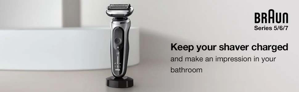 braun series 5/6/7. Keep your shaver charged and make an impression in your bathroom
