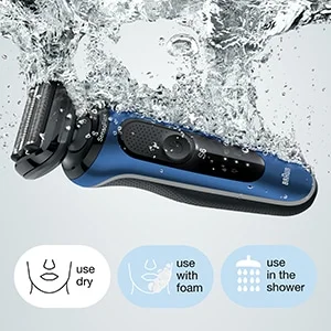 Use dry. Use with foam. Use in the shower.