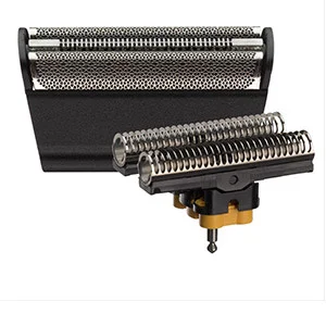 Braun Scherkopf und Klingenblock, die wesentlichen Komponenten für eine gründliche und komfortable Rasur.