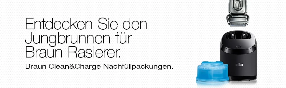 Entdecken sie den jungbrunnen fur braun rasierer. Braun clean and chare nachfulllpackungen