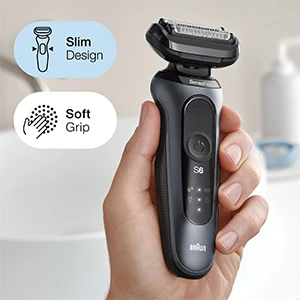 Slim design. Soft grip.