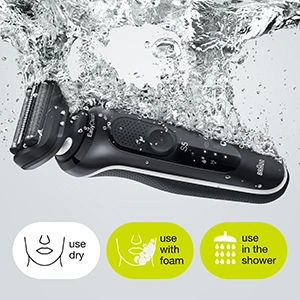 use dry, use with foam, use in the shower