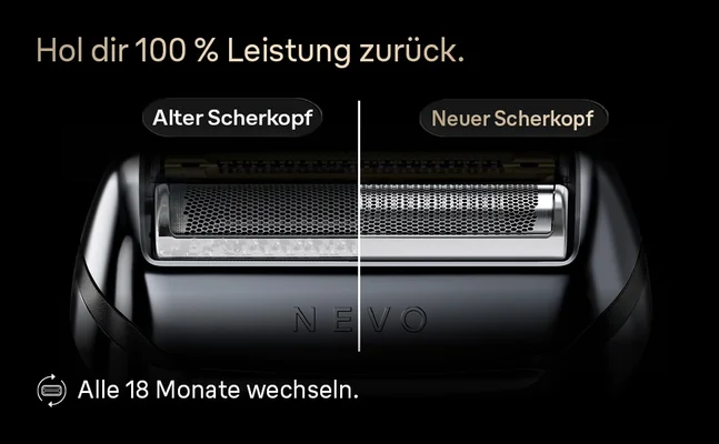 Der einzige elektrische Rasierer mit hochwertigem Edelstahl-Gehäuse. Deutsche Handwerkskunst: Entwickelt für maximale Langlebigkeit.