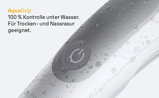 Der Braun Bodygroomer Series 5 ist wasserfest und für Trocken- wie Nassrasur geeignet.