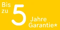 Bis zu 5 jahre garantie.