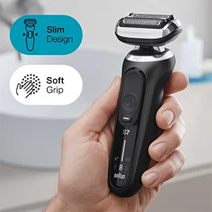 Slim design, soft grip