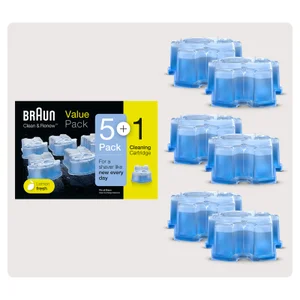 Braun Clean & Renew Ersatzkartuschen für elektrischerasierer, 6 Pack