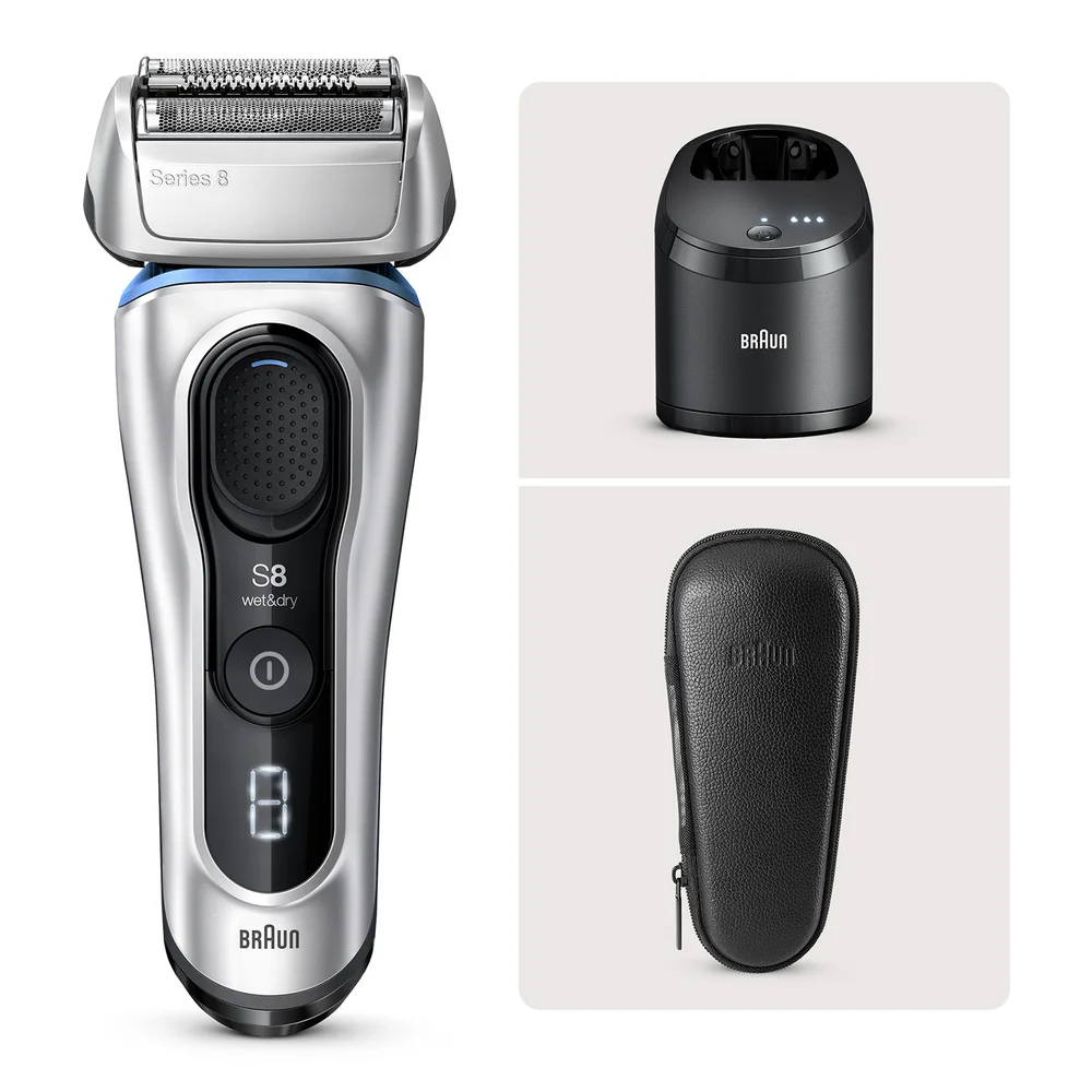 Braun Series 8 8391cc Electric Shaver - Silver Bild 1