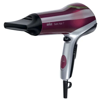 Braun Satin Hair 7 Haartrockner mit Color Saver und Diffusor Aufsatz