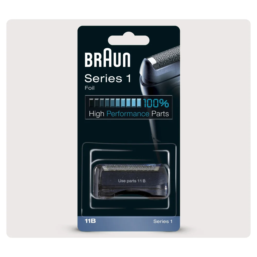 Braun Elektrorasierer Ersatzscherteil 11 B Schwarz für Series 1 Bild 1