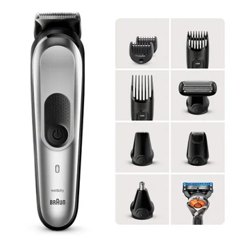 Braun MultiGroomingKit 10-in-1 Trimmer mit 8 Aufsätzen und Gillette Rasierer