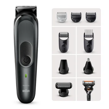 Braun Multi-Grooming-Kit 7 MGK7331, 10-in-1-Barttrimmer für Herren