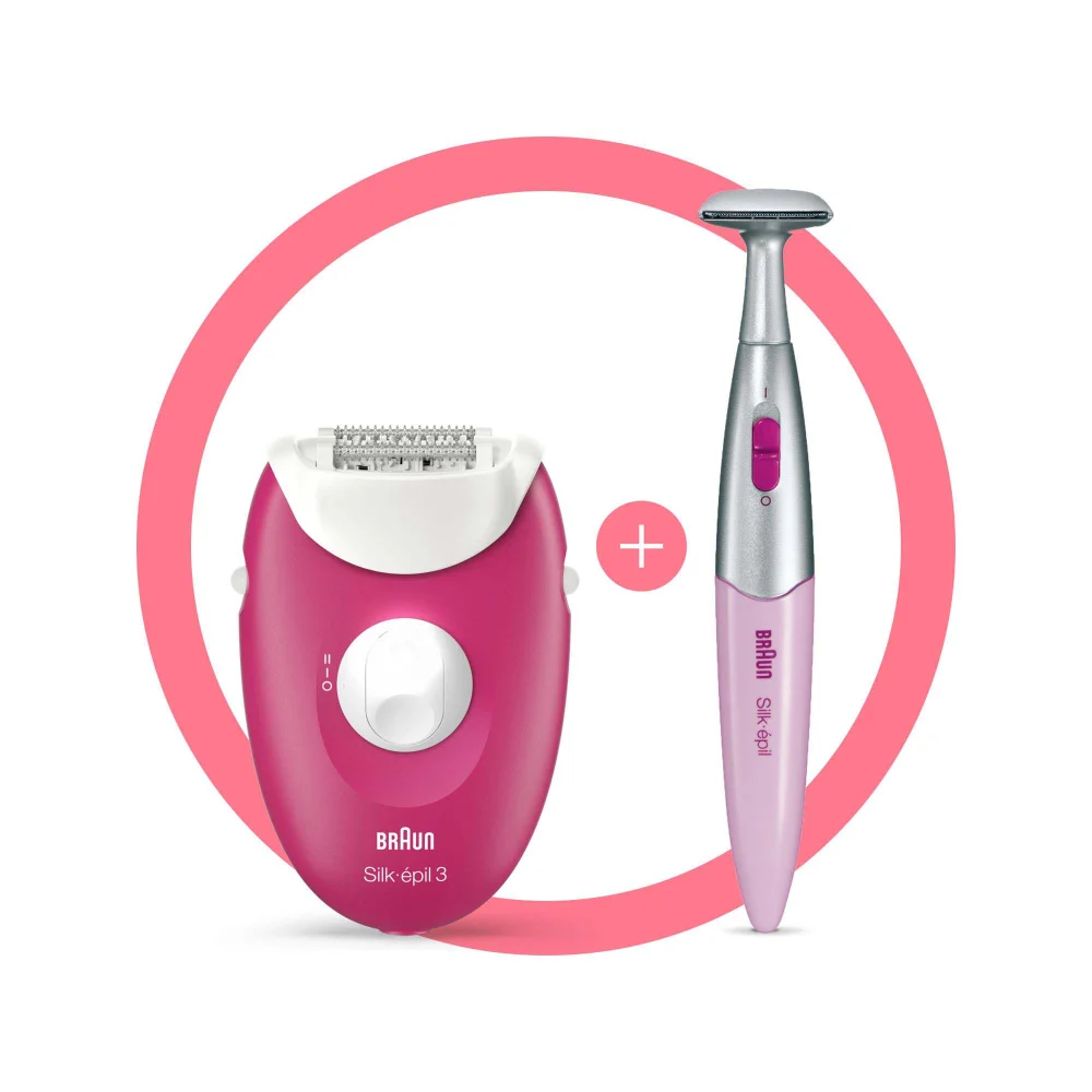 Braun Silk-épil 3-420 Epilator, White/Pink Bild 1