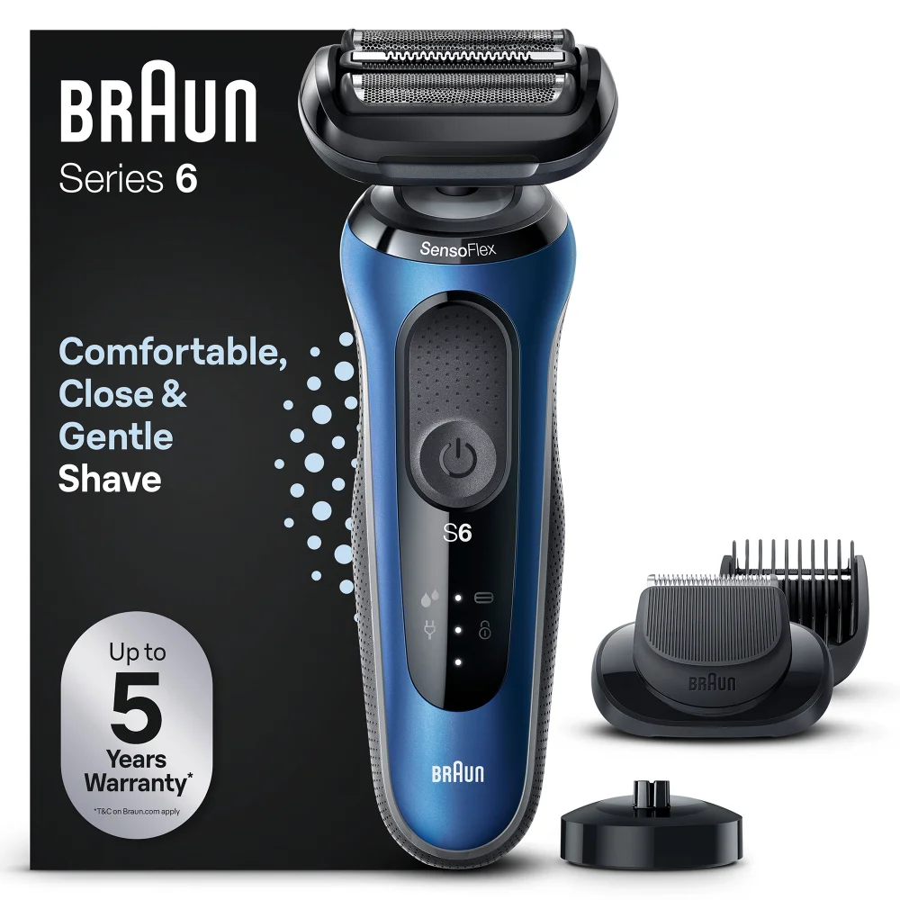 Braun Series 6 61-B4500cs Elektrorasierer Mit Barttrimmer, Ladestation Bild 1
