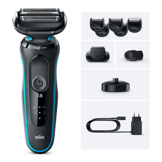 Braun Series 5 51-M4500cs Elektrorasierer mit Barttrimmer, Ladestation