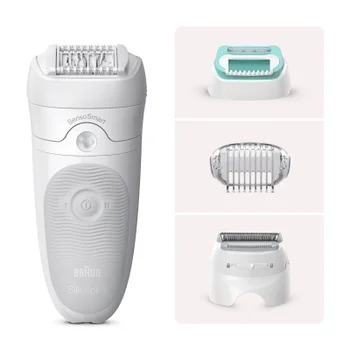 Braun Silk-épil 5 5-625 Epilierer für Einsteigerinnen, Weiß/Grau