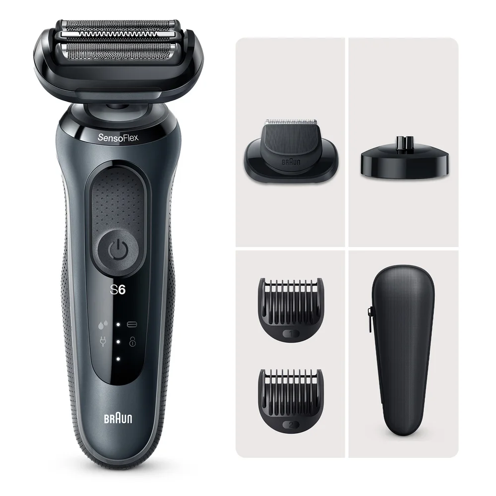 Braun Series 6 61-N4500cs Elektrorasierer mit Barttrimmer und Ladestation Bild 1