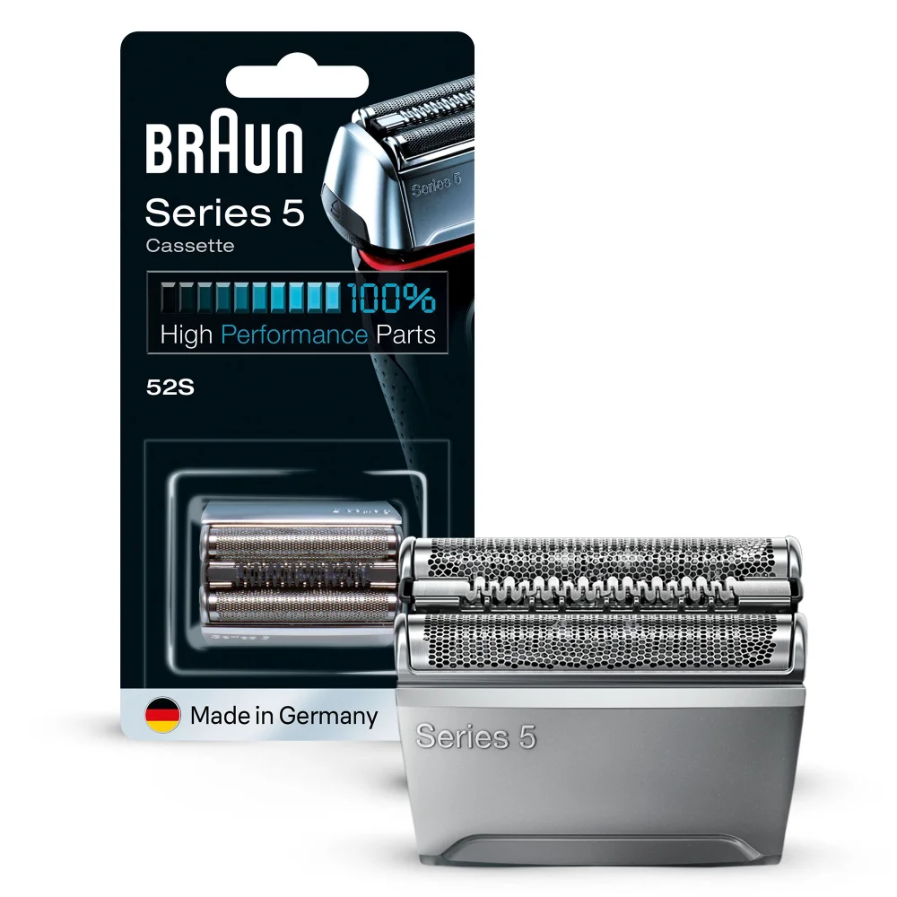 Braun Series 5 Elektrorasierer Ersatzscherteil 52S, kompatibel mit Rasierer Herren Series 5 (alte Generation), silber, 1er Pack Bild 1
