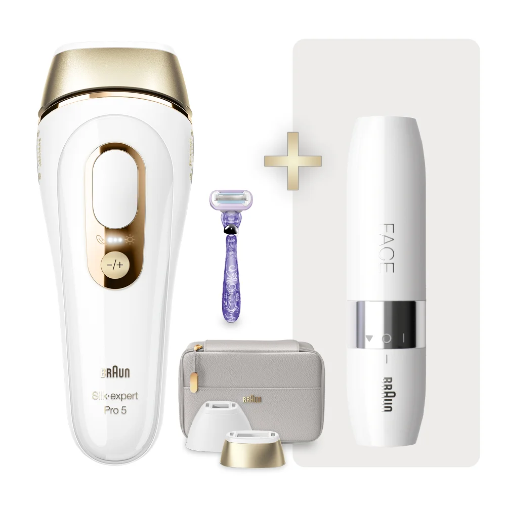 Braun IPL Silk-expert Pro 5 PL5157 | Mit dem Braun Mini-Gesichtshaarentferner FS1000 als exklusives Muttertagsangebot Bild 1