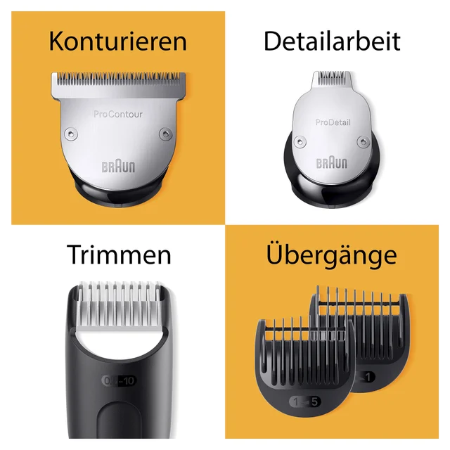 Braun Barttrimmer BT9440, Trimmer mit Barber Tools