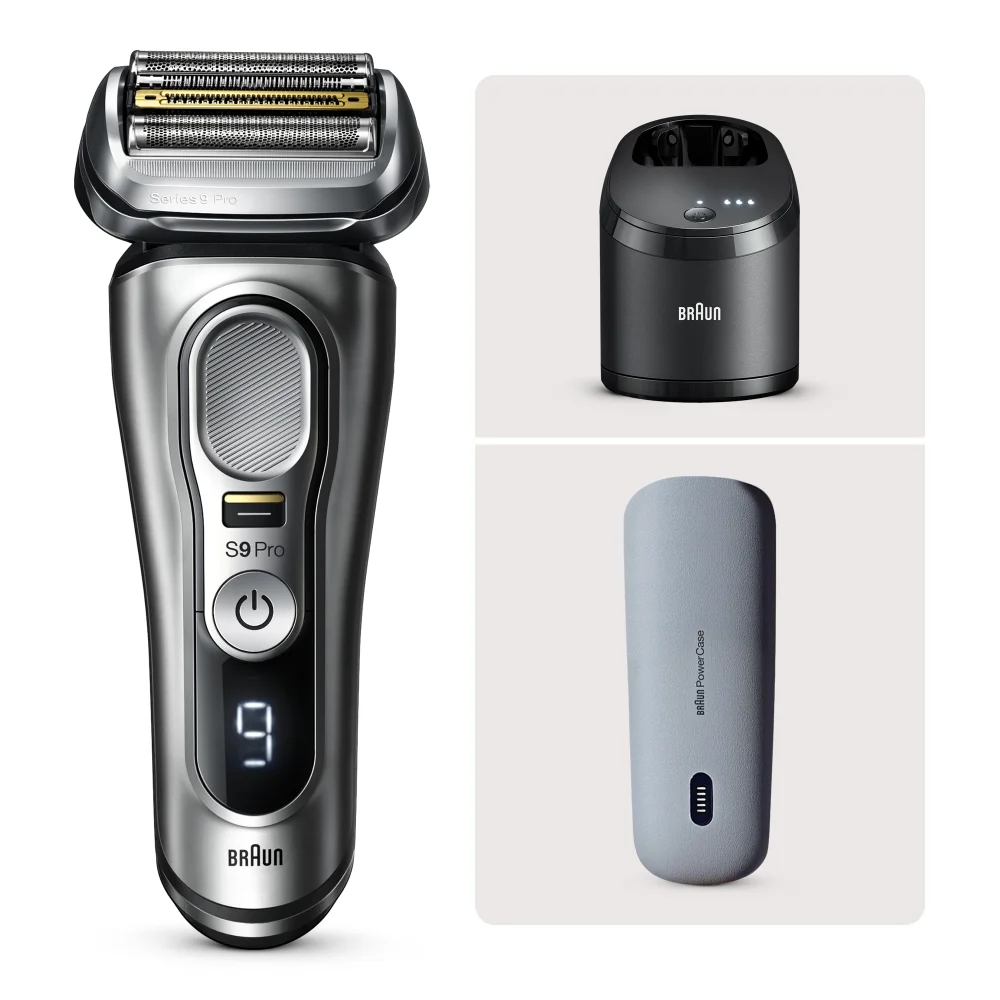 Braun Series 9 Pro Rasierer mit Reinigungsstation und PowerCase.