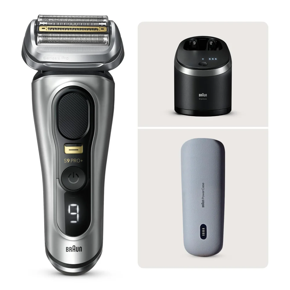 Braun Series 9 Pro+ 9577cc Elektrorasierer Reinigungsstation, Ladeetui Bild 1