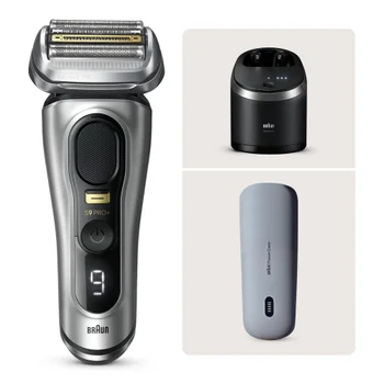 Braun Series 9 Pro+ 9577cc Elektrorasierer Reinigungsstation, Ladeetui