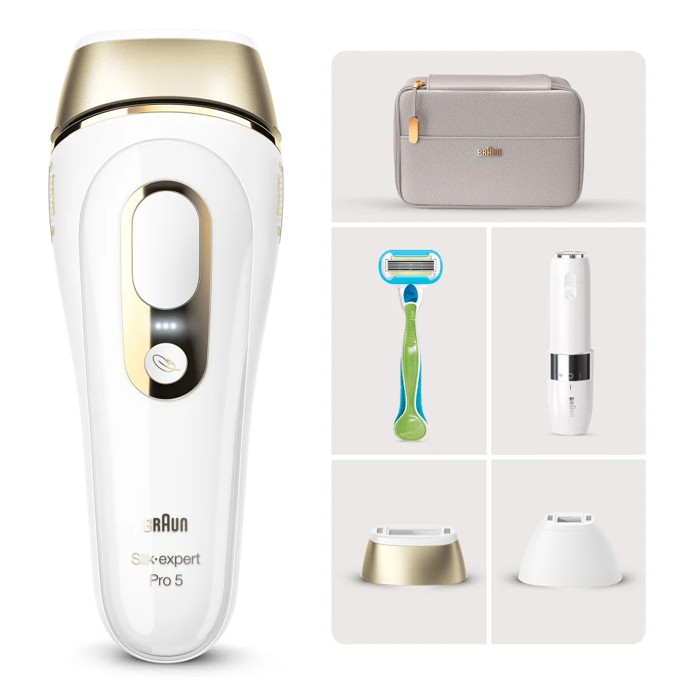 Braun IPL Silk-expert Pro 5 PL5159 Haarentfernung, Weiß/Gold Bild 1