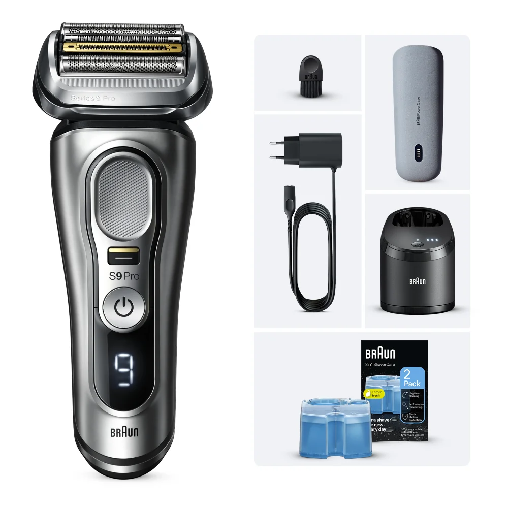 Braun Series 9 Pro 9477cc Elektrorasierer, 2 Reinigungskartuschen Bild 1