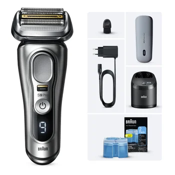Braun Series 9 Pro 9477cc Elektrorasierer, 2 Reinigungskartuschen