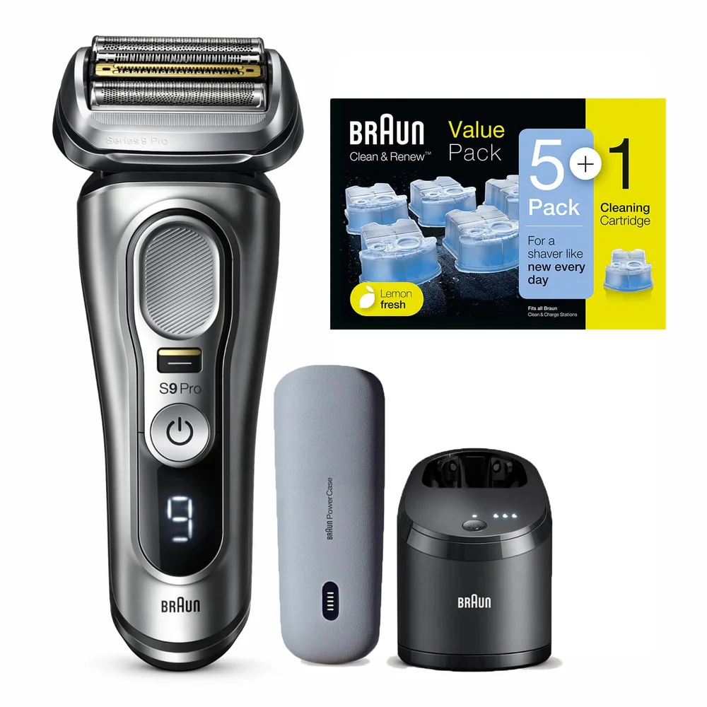 Braun Series 9 Pro 9477cc Elektrorasierer, Reinigungskartuschen 5+1er-Pack Bild 1