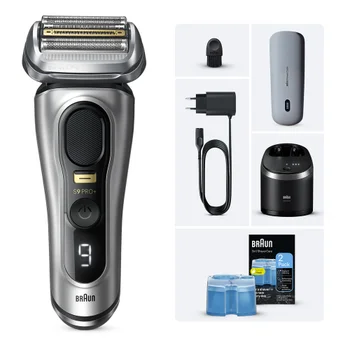 Braun Series 9 Pro+ 9577cc Elektrorasierer mit 2 Reinigungskartuschen