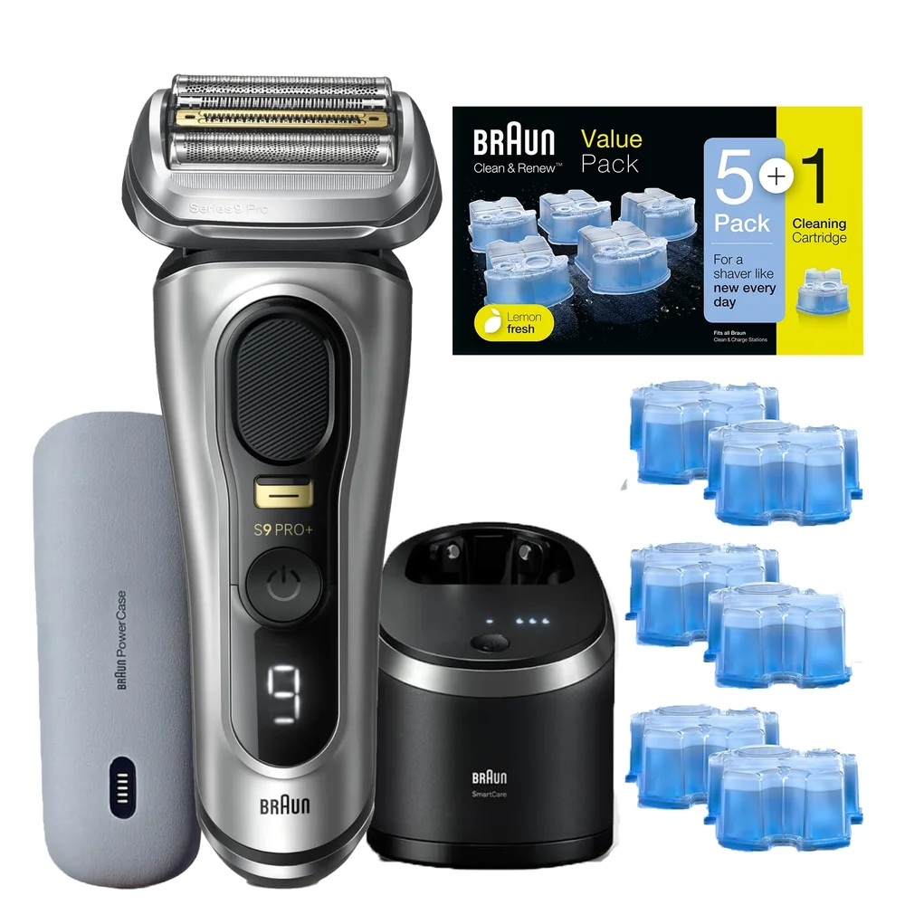 Braun Series 9 Pro+ 9577cc Elektrorasierer, Reinigungskartuschen 5+1er-Pack Bild 1