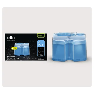 Braun 3-in-1 ShaverCare Reinigungskartuschen, 4x