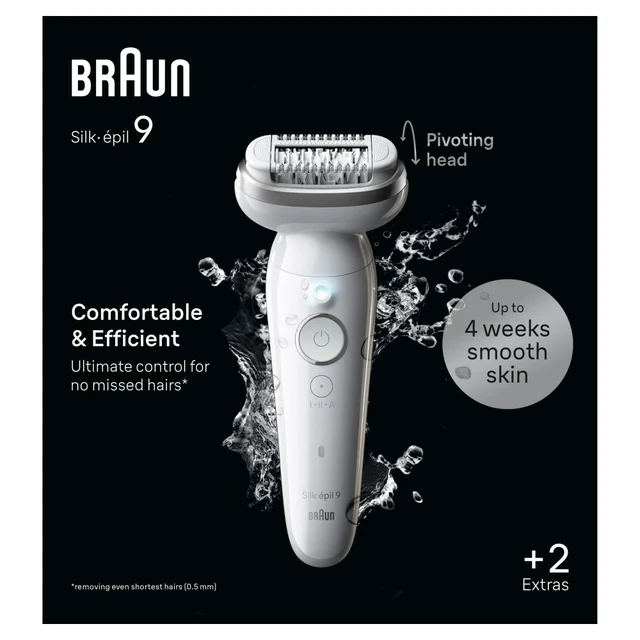 Braun Silk-épil 9 9-011 - Epilierer für eine einfache Haarentfernung