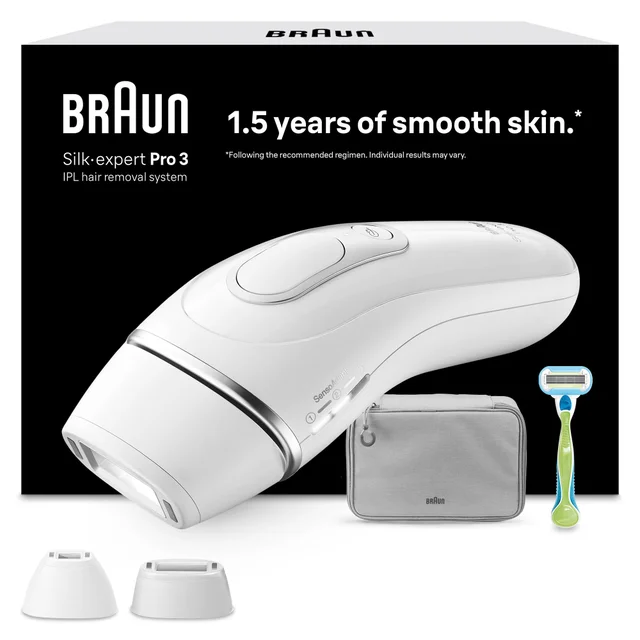 Braun IPL Silk·expert Pro 3 PL3122, Haarentfernung für zuhause, mit Aufbewahrungstasche
