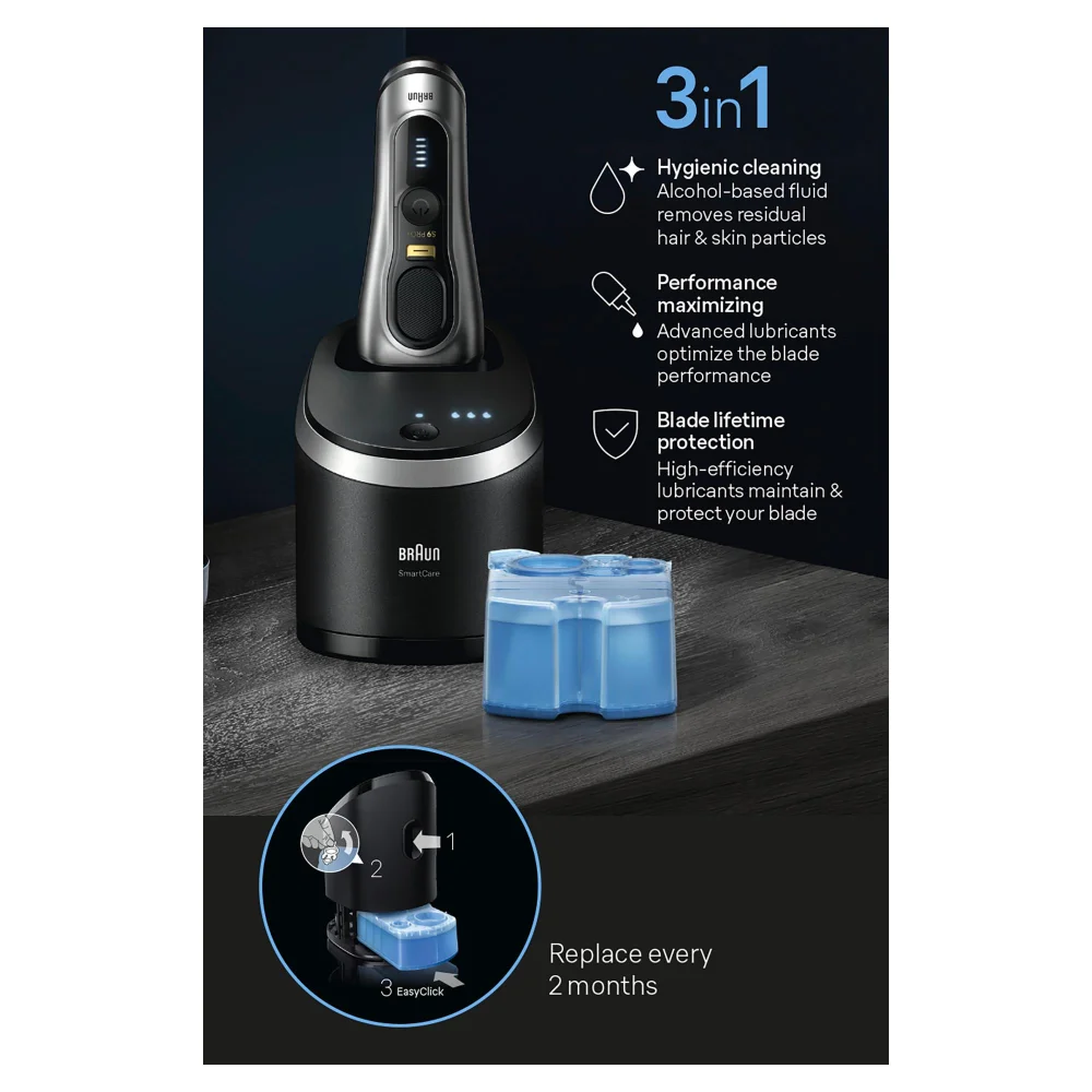 Braun 3 in 1 ShaverCare Kartuschen für Elektrorasierer