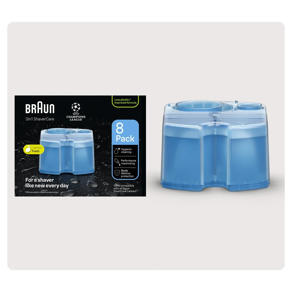 Braun 3-in-1 ShaverCare Reinigungskartuschen, 8er Pack Bild 1