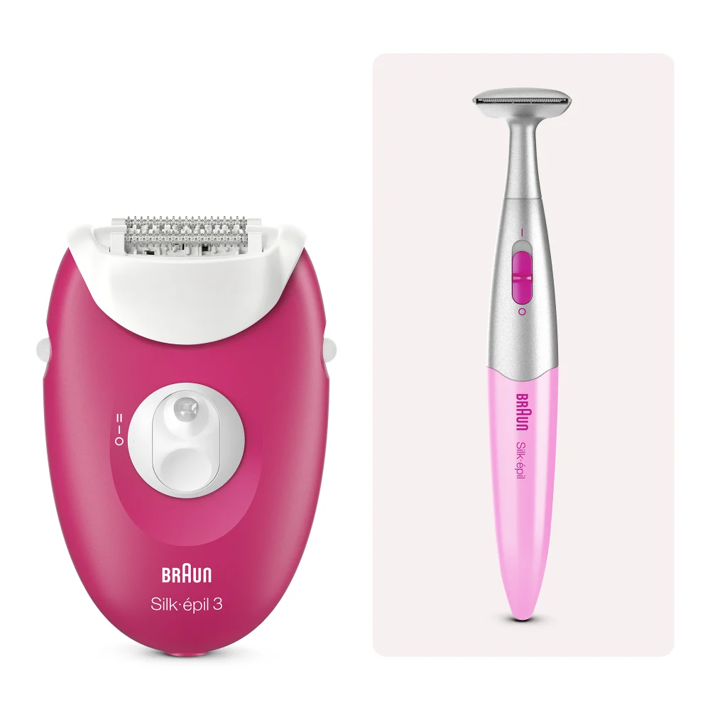 Braun Silk-épil Epilators Series 3 Corded Epilator 3-202 Raspberry Bild 1
