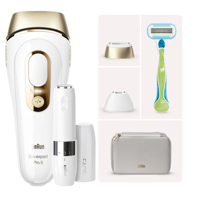 Braun Silk-expert Pro 5 IPLPL5152 + Braun Face Mini-Haarentferner FS1000