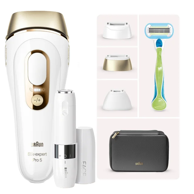Braun Silk-Expert Pro 5 IPL PL5242 + Braun Face Mini-Haarentferner FS1000