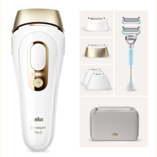 Braun Silk-Expert Pro 5 IPL PL5356 + Face Mini-Haarentferner FS1000