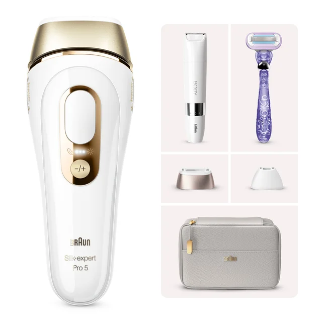 Braun Silk-Expert Pro 5 PL5157 IPL + Braun Body Mini Haarentferner BS1000