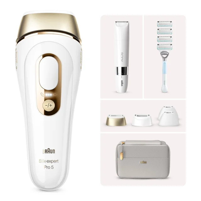 Braun Silk-Expert Pro 5 PL5358 IPL + Braun Body Mini Haarentferner BS1000