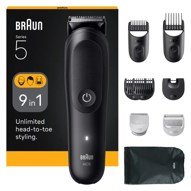 Braun All-In-One Styling Set AIO5540, 9-in-1 Set für Bart and Body