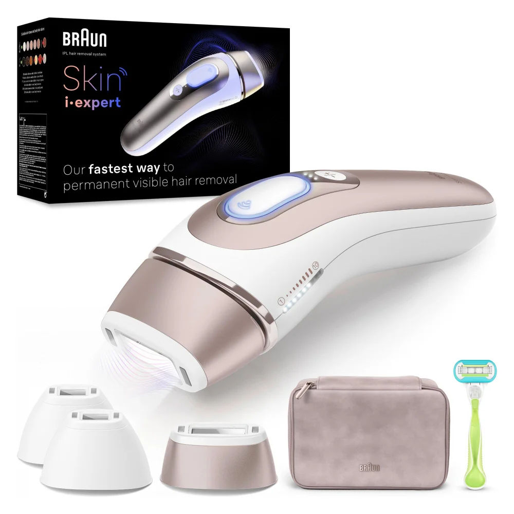 Braun IPL Haarentfernungssystem Skin i•expert: „schnellster Weg zur dauerhaft sichtbaren Haarentfernung“.