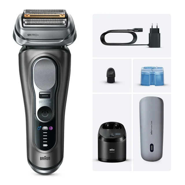 Braun Series 9 PRO+ Elektrorasierer, Pro-SensoAdapt, SmartCare Center, 9675cc, Graphit