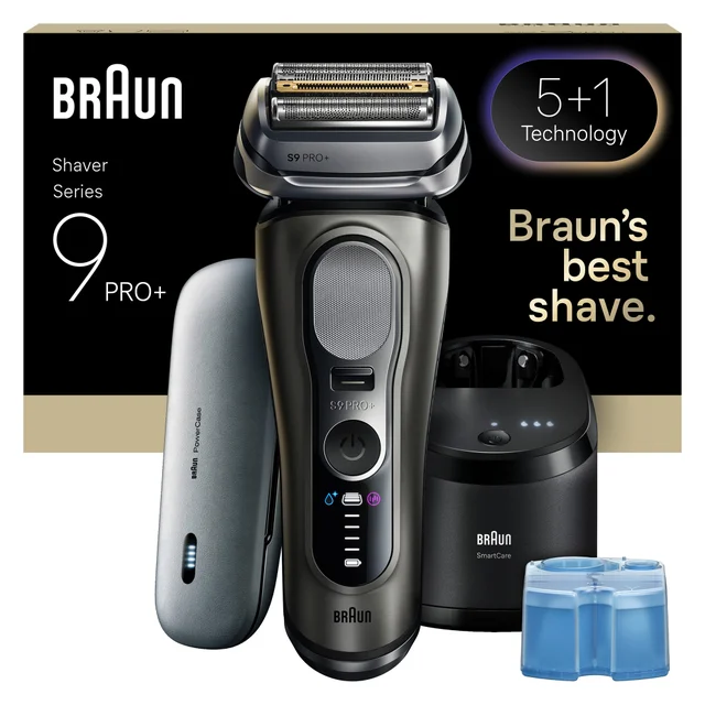Braun Series 9 PRO+ Elektrorasierer, Pro-SensoAdapt, SmartCare Center, 9675cc, Graphit