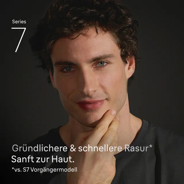 Braun Series 7: Gründlichere, schnellere Rasur, sanft zur Haut.