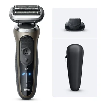 Braun Series 7 Elektrorasierer, +1 Aufsatz, 72-C1200s, Gold